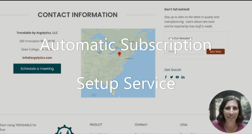 Automatic Subscription Setup Service