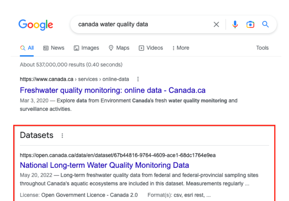 Google Dataset Search